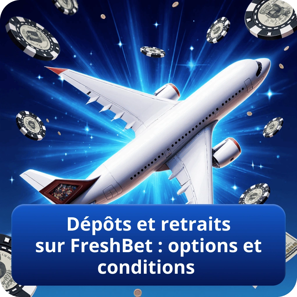 Dépôts et retraits sur FreshBet : options et conditions